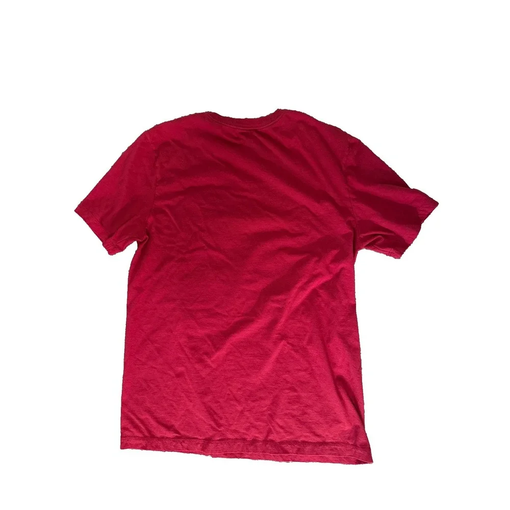 Nike Just Do It Ultra Drip TShirt Mens Size M Burgundy Graphic Tee Double Stitch